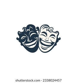 Theatre Mask Vector Art & Graphics