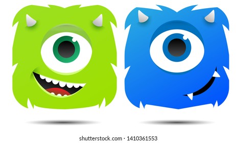 Simple of Two little monster icon app