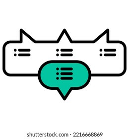 simple two person conversation balloon
