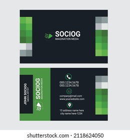 Plantillas simples de tarjetas de visita para empresas de dos caras