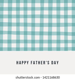 Simple typographic design greeting card template for Father's Day.