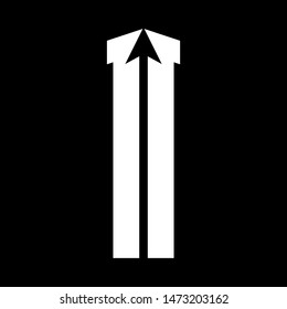 simple typography 11 with arrow vector logo