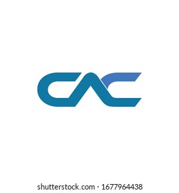 simple typography CAC vector logo