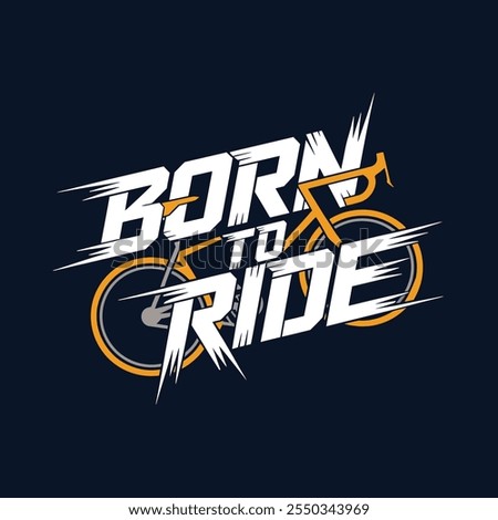 A simple Typography design of Born To Ride.