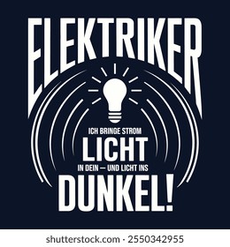 Ein einfaches typografisches Design von ELEKTRIKER.