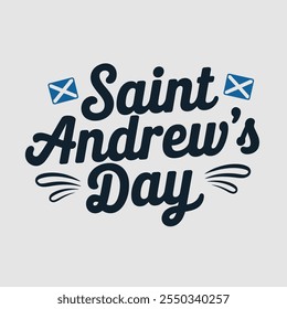 A simple typography Design of Saint Andrew's Day.