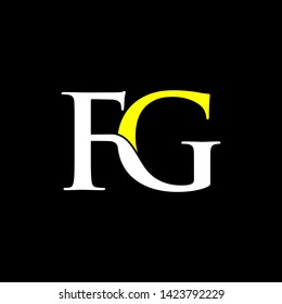 simple typography fg vector logo