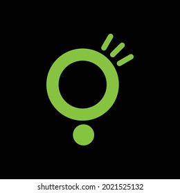 tipo de letra simple G círculo logotipo vectorial