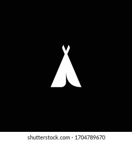 tipografía simple fuente A con logotipo vectorial de estilo tienda