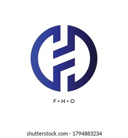 simple typography letter logo vector