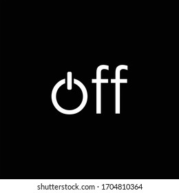 simple typography off vector logo
