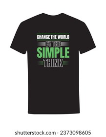 Simple Typography T shirt Design 