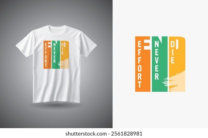 Simple typography t shirt design.
