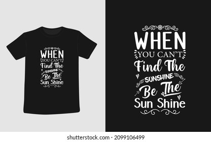 Simple Typography T-Shirt Design  Template 