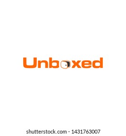 simple typography unboxed vector logo