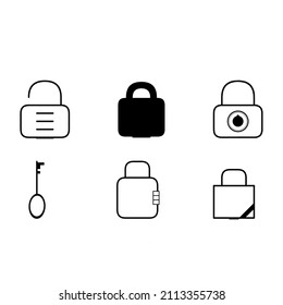 bloqueo de iconos ui simple y candado