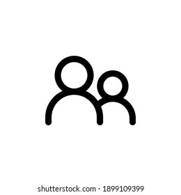 icono de línea simple del kit de interfaz de usuario.