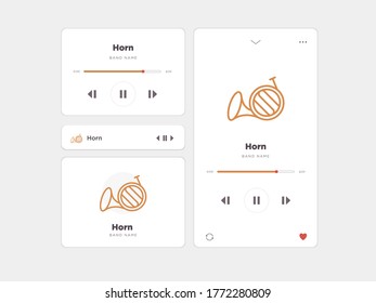 Simple UI music design, accompanied by Horn icons