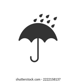 simple umbrella icon for rainy season