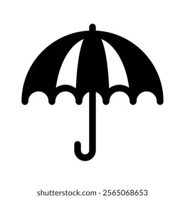 A simple umbrella icon symbolizing protection, rain, or weather