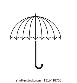 simple umbrella icons