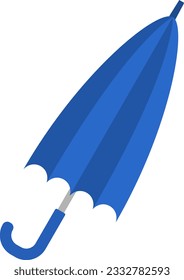 Simple umbrella isolated vector illustration.