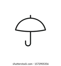 Simple umbrella line icon. Stroke pictogram. Vector illustration isolated on a white background. Premium quality symbol. Vector sign for mobile app and web sites.