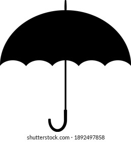 Simple umbrella weather icon illustration