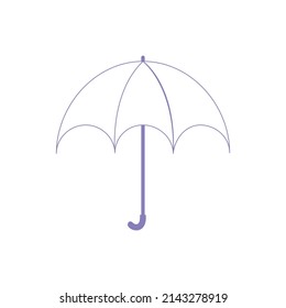 Simple Umbrella Web Vector Illustration