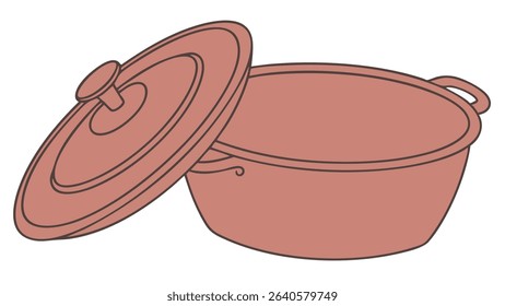 A simple unadorned clay pot 