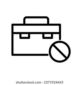 Simple unemployment icon. Layoff. Vector.