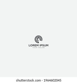 simple unicorn logo horse circle