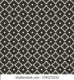 Simple Unique Abstract Ethnic Ornament Brown Monochrome Seamless Pattern Background Wallpaper. Pattern for Textile, fabric, paper, print, interior, decor and more.