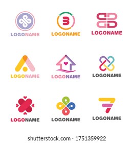 Simple Unique Abstract Miscellaneous Icon Symbol Logo For Business Industry Vector Isolated