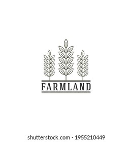 simple and unique agricultural logo, easy to remember and clear logo