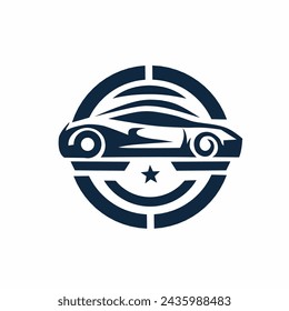 simple, unique automotive logo, car image logo, mechanic logo, simple automotive logo mascot 