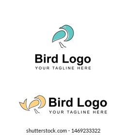 Simple and unique Bird image graphic icon logo design abstract concept vector stock. Can be used as a symbol related to animal or illustration