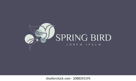 Simple And Unique Bird Logo Concept Vector