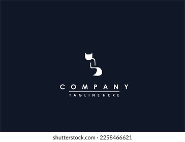 simple and unique cat logo