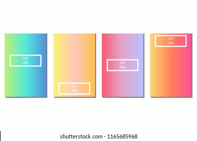 Simple, unique and colorful vector illustration with gradient texture for Book cover, Magazine, Flyer, Brochure. EPS 10 vector.