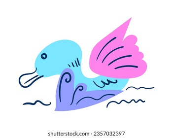 Simple, unique, and cute abstract icon illustration, fantasy idea.
