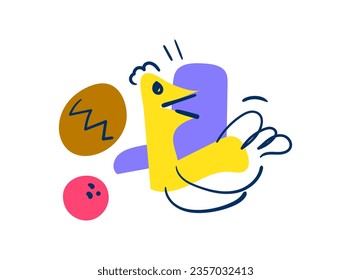 Simple, unique, and cute abstract icon illustration, fantasy idea.