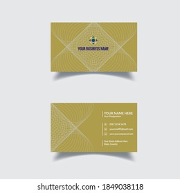 Tarjeta comercial de diseño simple y única