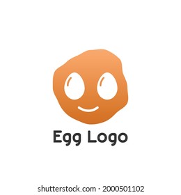 Simple unique design chicken egg logo