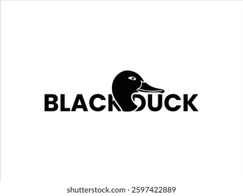 Simple unique duck logo design