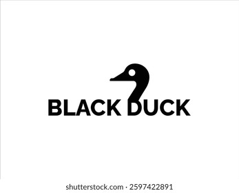 Simple unique duck logo design