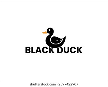 Simple unique duck logo design