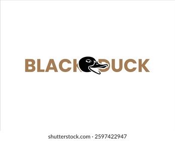 Simple unique duck logo design