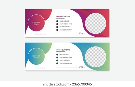 Simple  unique email signature design.