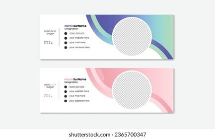Simple  unique email signature design.